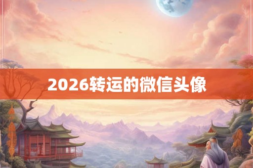 2026转运的微信头像