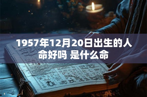 1957年12月20日出生的人命好吗 是什么命