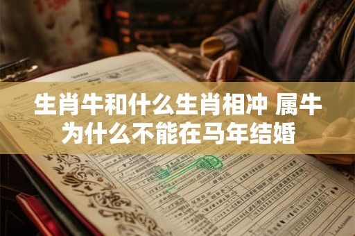 生肖牛和什么生肖相冲 属牛为什么不能在马年结婚