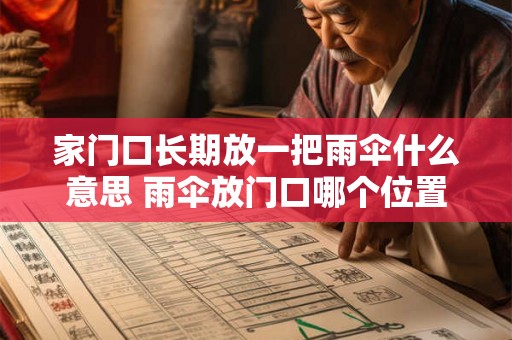 家门口长期放一把雨伞什么意思 雨伞放门口哪个位置合适