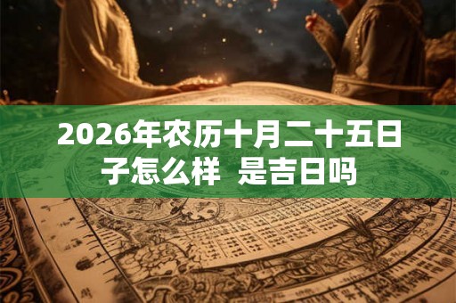 2026年农历十月二十五日子怎么样  是吉日吗