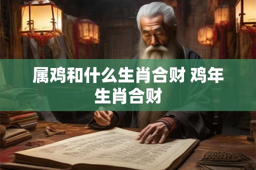 属鸡和什么生肖合财 鸡年生肖合财