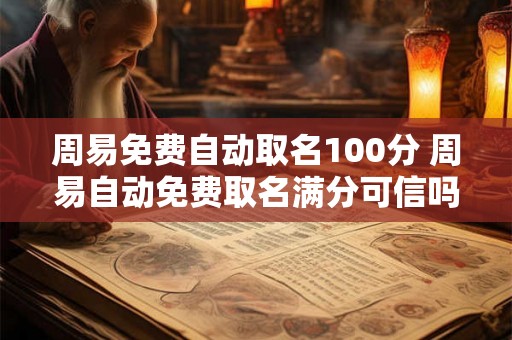 周易免费自动取名100分 周易自动免费取名满分可信吗