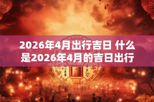 2026年4月出行吉日 什么是2026年4月的吉日出行