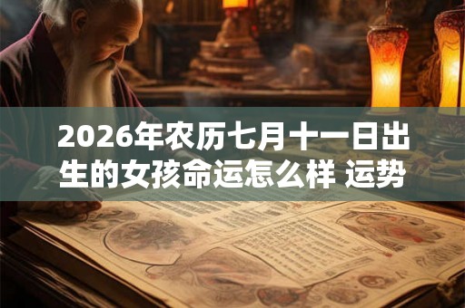 2026年农历七月十一日出生的女孩命运怎么样 运势详解