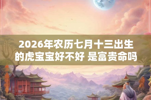 2026年农历七月十三出生的虎宝宝好不好 是富贵命吗 2026年农历七月十三出生的虎宝宝好不好 是富贵命吗