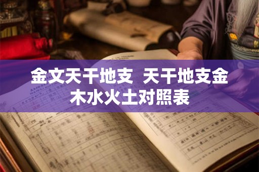 金文天干地支 天干地支金木水火土对照表 金文天干地支 天干地支金木水火土对照表