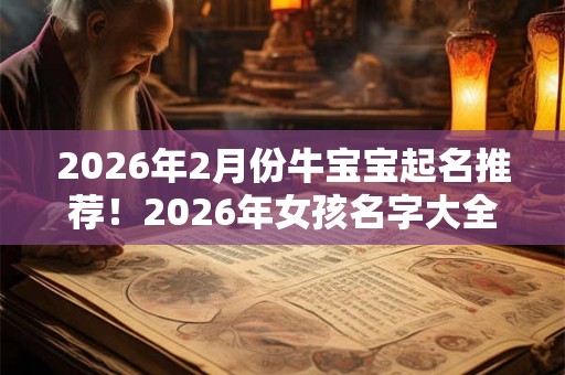 2026年2月份牛宝宝起名推荐！2026年女孩名字大全