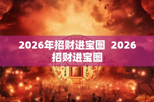 2026年招财进宝图  2026招财进宝图