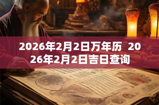 2026年2月2日万年历  2026年2月2日吉日查询