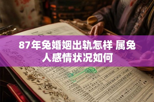 87年兔婚姻出轨怎样 属兔人感情状况如何 87年兔婚姻出轨怎样 属兔人感情状况如何