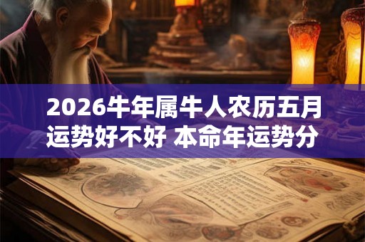 2026牛年属牛人农历五月运势好不好 本命年运势分析 2026牛年属牛人农历五月运势好不好 本命年运势分析