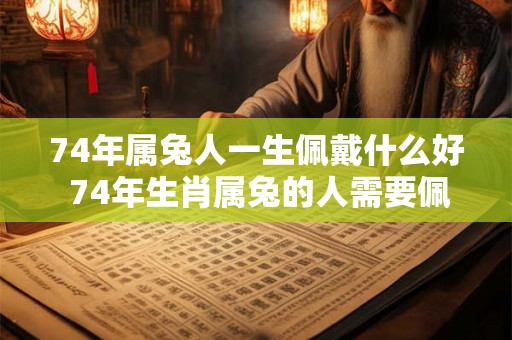 74年属兔人一生佩戴什么好 74年生肖属兔的人需要佩戴哪些物品才能有好运