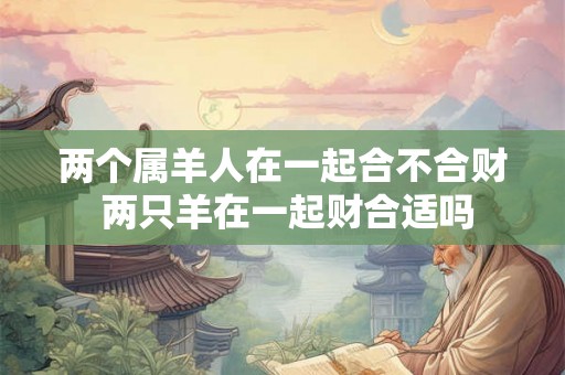 两个属羊人在一起合不合财 两只羊在一起财合适吗