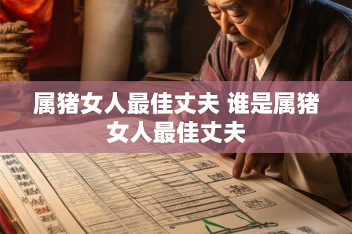 属猪女人最佳丈夫 谁是属猪女人最佳丈夫