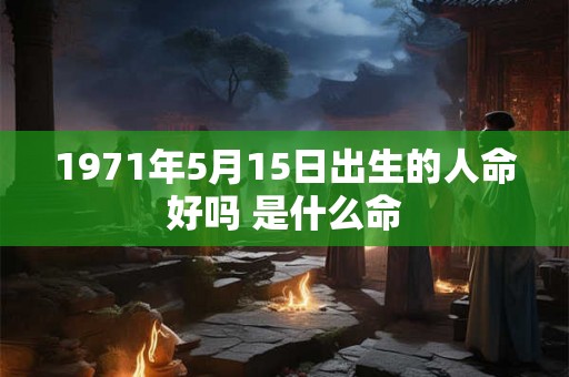 1971年5月15日出生的人命好吗 是什么命