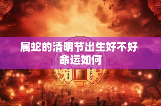 属蛇的清明节出生好不好 命运如何