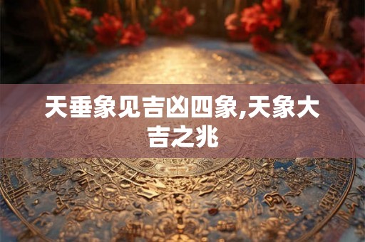 天垂象见吉凶四象,天象大吉之兆