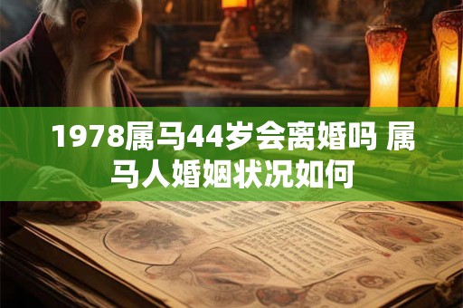 1978属马44岁会离婚吗 属马人婚姻状况如何