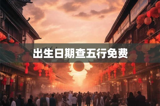 出生日期查五行免费 出生日期查五行免费