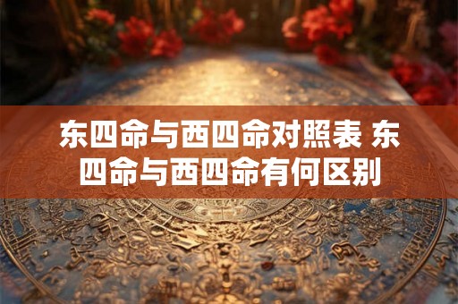 东四命与西四命对照表 东四命与西四命有何区别 东四命与西四命对照表 东四命与西四命有何区别