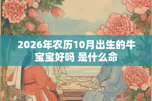 2026年农历10月出生的牛宝宝好吗 是什么命