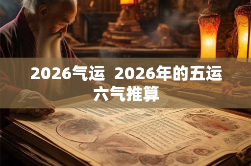 2026气运  2026年的五运六气推算