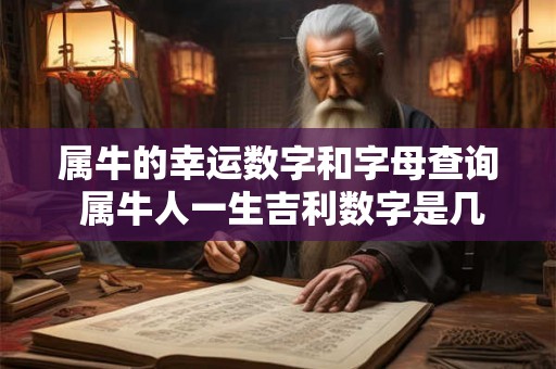 属牛的幸运数字和字母查询 属牛人一生吉利数字是几