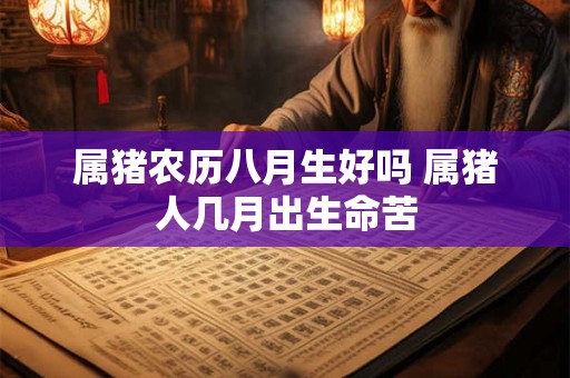 属猪农历八月生好吗 属猪人几月出生命苦