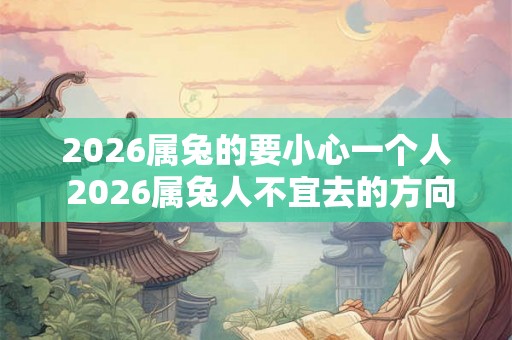 2026属兔的要小心一个人 2026属兔人不宜去的方向