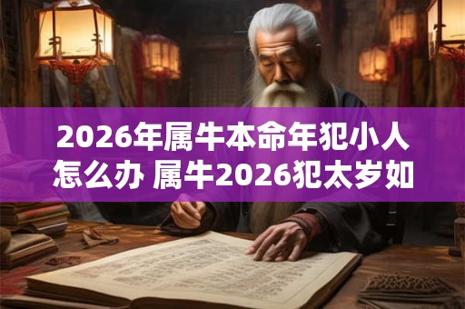 2026年属牛本命年犯小人怎么办 属牛2026犯太岁如何防小人