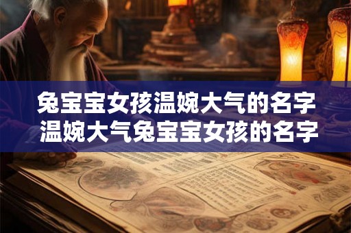 兔宝宝女孩温婉大气的名字 温婉大气兔宝宝女孩的名字是什么