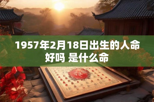 1957年2月18日出生的人命好吗 是什么命 1957年2月18日出生的人命好吗 是什么命