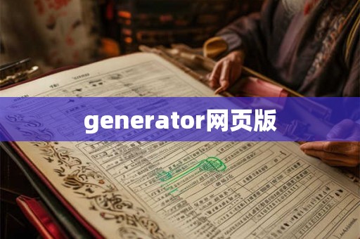 generator网页版