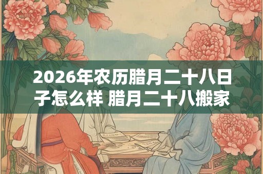 2026年农历腊月二十八日子怎么样 腊月二十八搬家是吉日