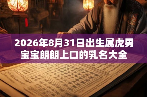 2026年8月31日出生属虎男宝宝朗朗上口的乳名大全