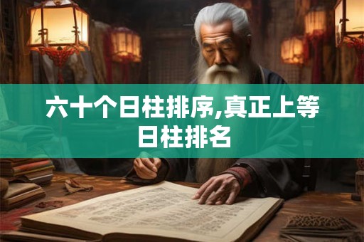 六十个日柱排序,真正上等日柱排名