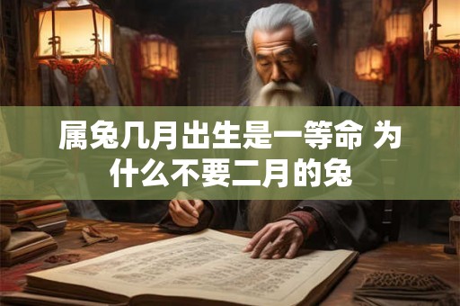 属兔几月出生是一等命 为什么不要二月的兔 属兔几月出生是一等命 为什么不要二月的兔
