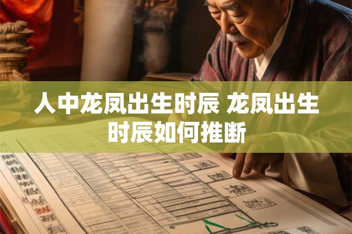 人中龙凤出生时辰 龙凤出生时辰如何推断 人中龙凤出生时辰 龙凤出生时辰如何推断