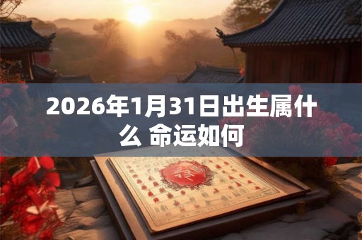 2026年1月31日出生属什么 命运如何