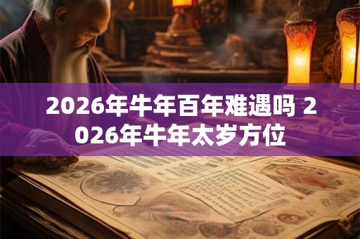 2026年牛年百年难遇吗 2026年牛年太岁方位