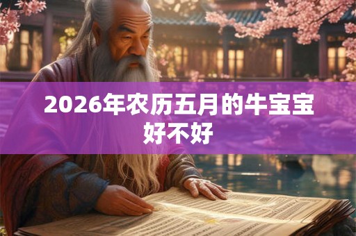 2026年农历五月的牛宝宝好不好