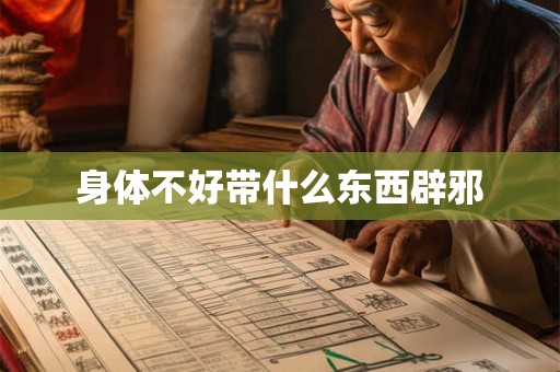 身体不好带什么东西辟邪