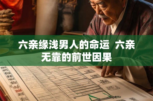 六亲缘浅男人的命运  六亲无靠的前世因果