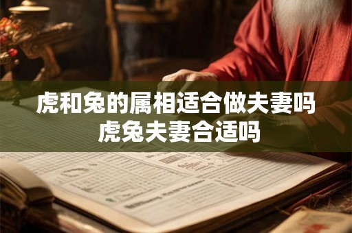 虎和兔的属相适合做夫妻吗 虎兔夫妻合适吗