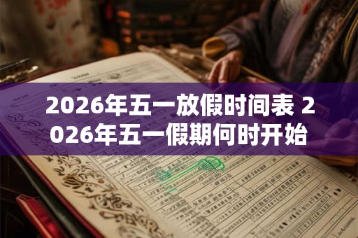 2026年五一放假时间表 2026年五一假期何时开始