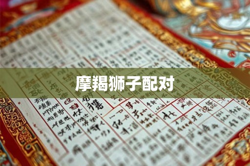 摩羯狮子配对
