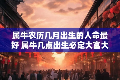 属牛农历几月出生的人命最好 属牛几点出生必定大富大贵