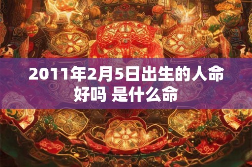 2011年2月5日出生的人命好吗 是什么命 2011年2月5日出生的人命好吗 是什么命