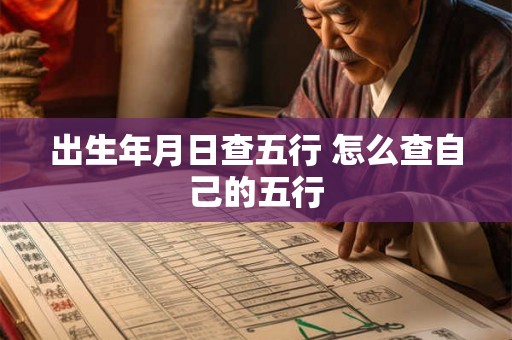 出生年月日查五行 怎么查自己的五行